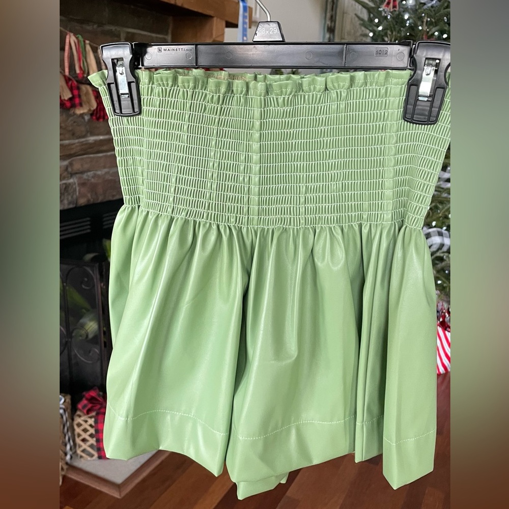Queen of Sparkles Leather Swing Shorts